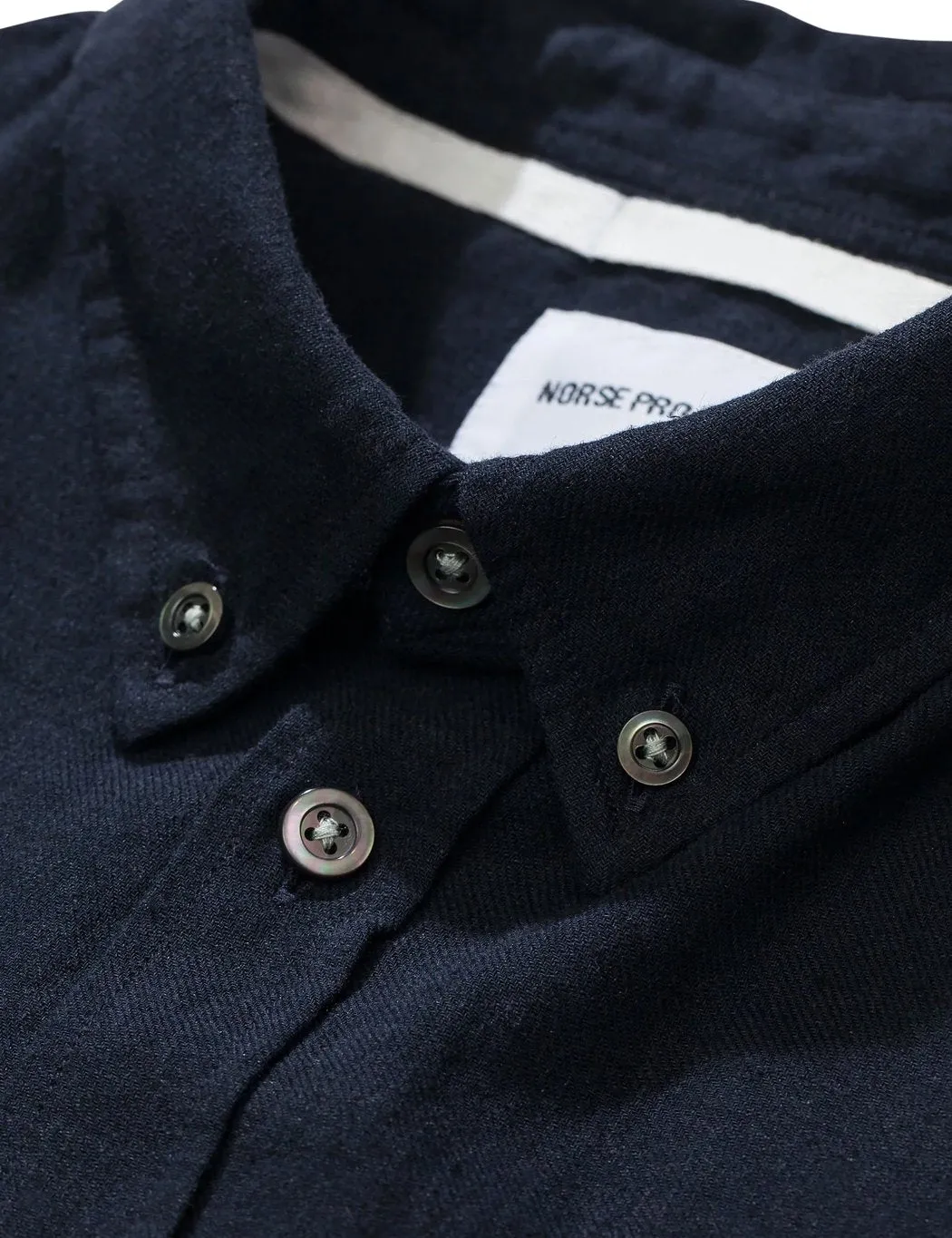 Norse Projects Osvald Button Down Shirt - Dark Navy Blue