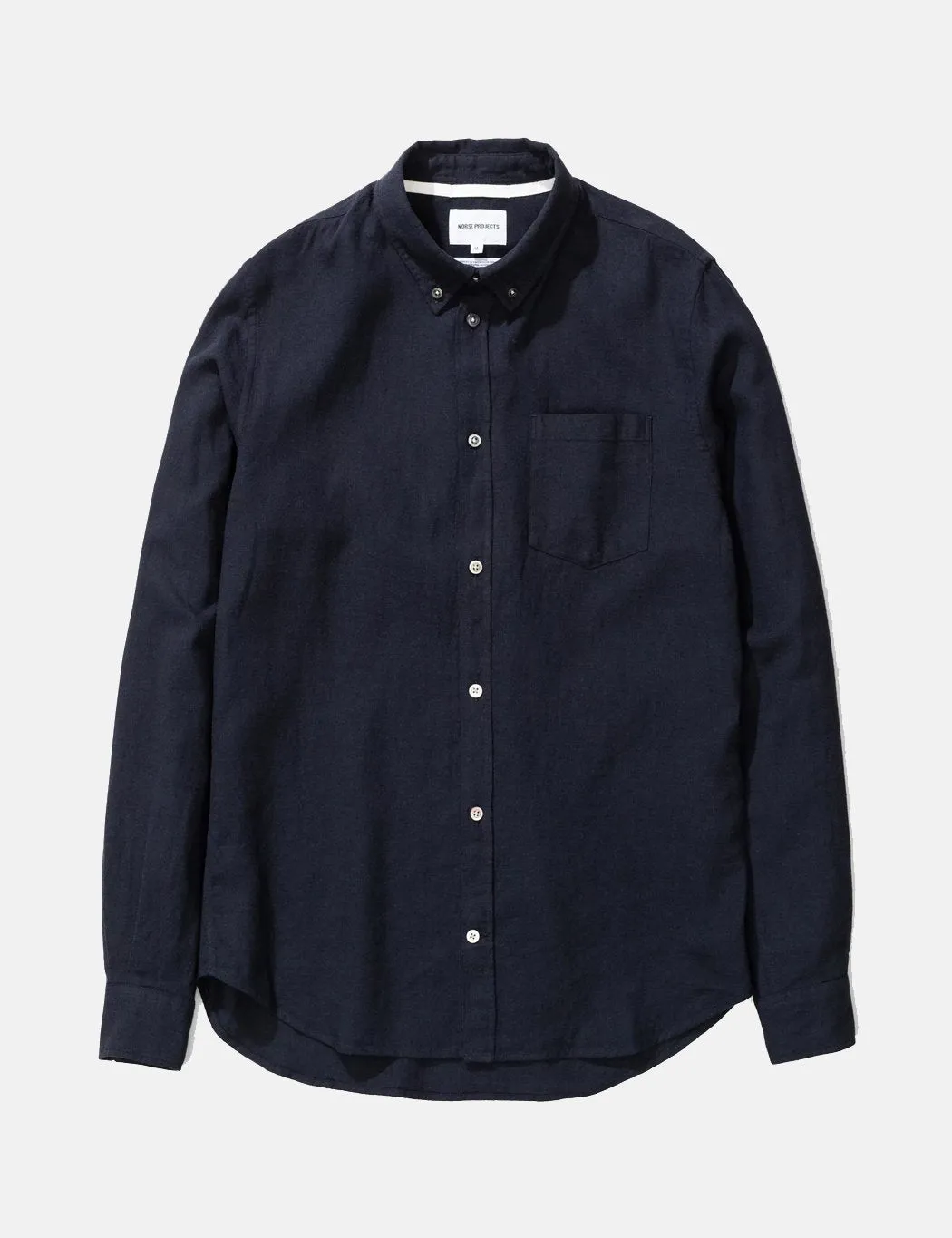 Norse Projects Osvald Button Down Shirt - Dark Navy Blue