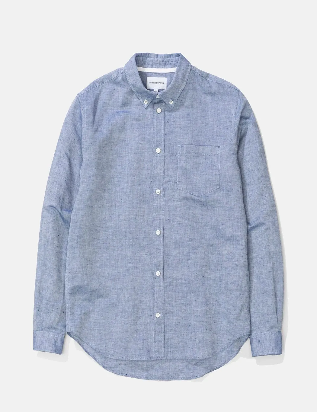 Norse Projects Osvald Button Down Shirt - True Blue