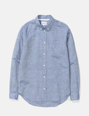 Norse Projects Osvald Button Down Shirt - True Blue