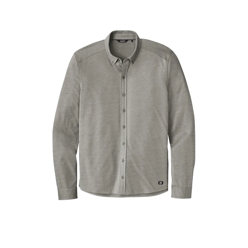 OGIO ® Code Stretch Long Sleeve Button-Up - Tamac Grey Heather