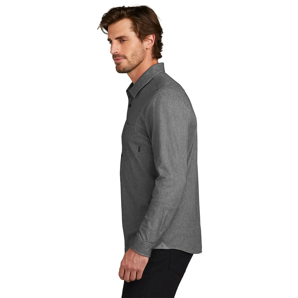 OGIO® Extend Long Sleeve Button-Up - Blacktop Heather