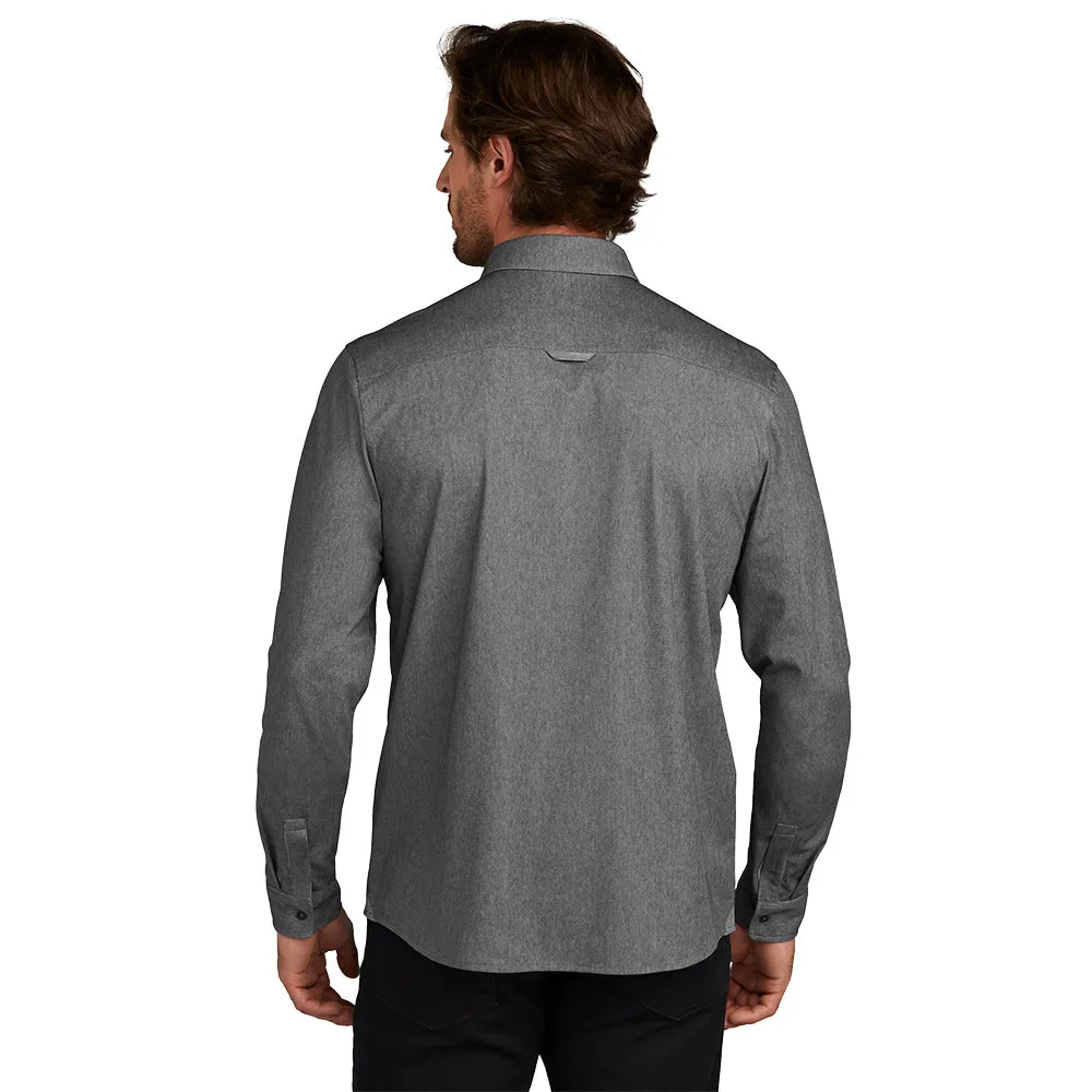 OGIO® Extend Long Sleeve Button-Up - Blacktop Heather