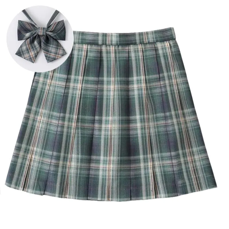 Plaid Summer High Waist Pleated Mini Skirts