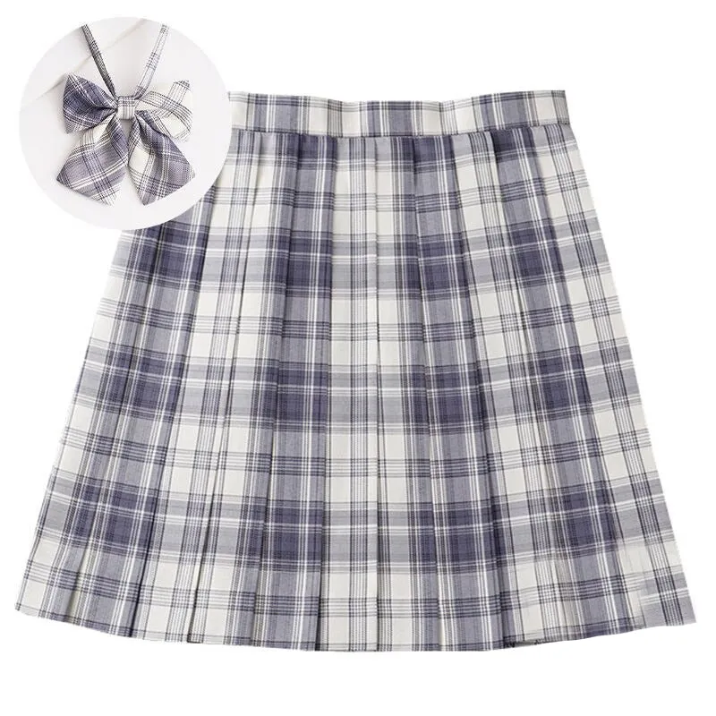 Plaid Summer High Waist Pleated Mini Skirts