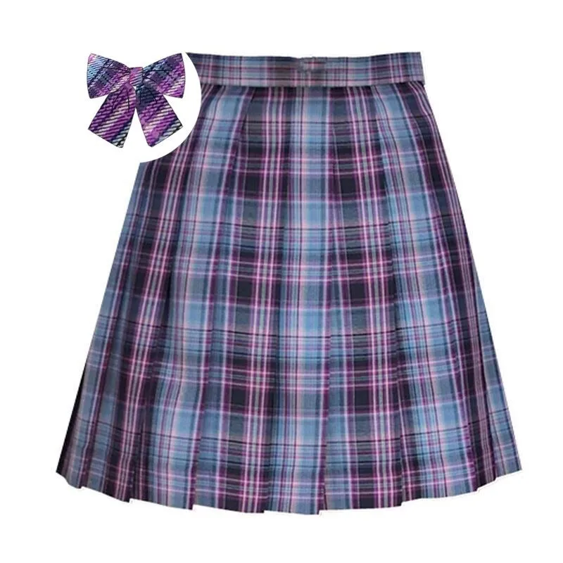 Plaid Summer High Waist Pleated Mini Skirts