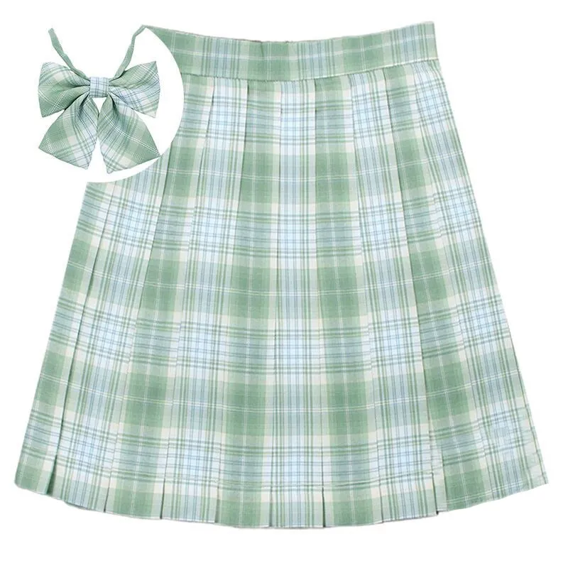 Plaid Summer High Waist Pleated Mini Skirts