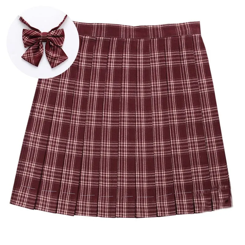 Plaid Summer High Waist Pleated Mini Skirts