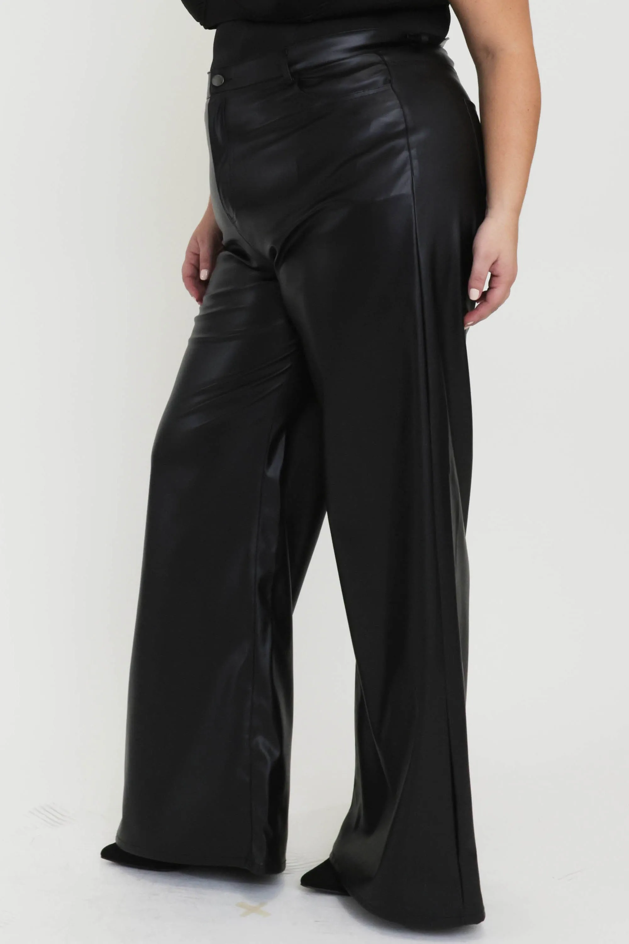 PLUS PU Vibrant Wide Pants