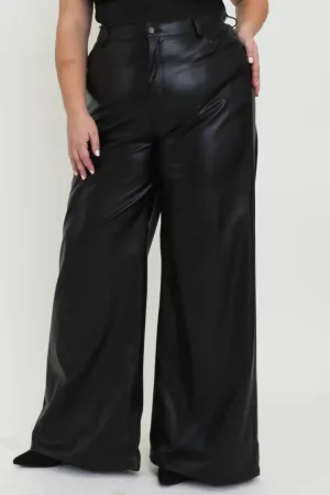 PLUS PU Vibrant Wide Pants