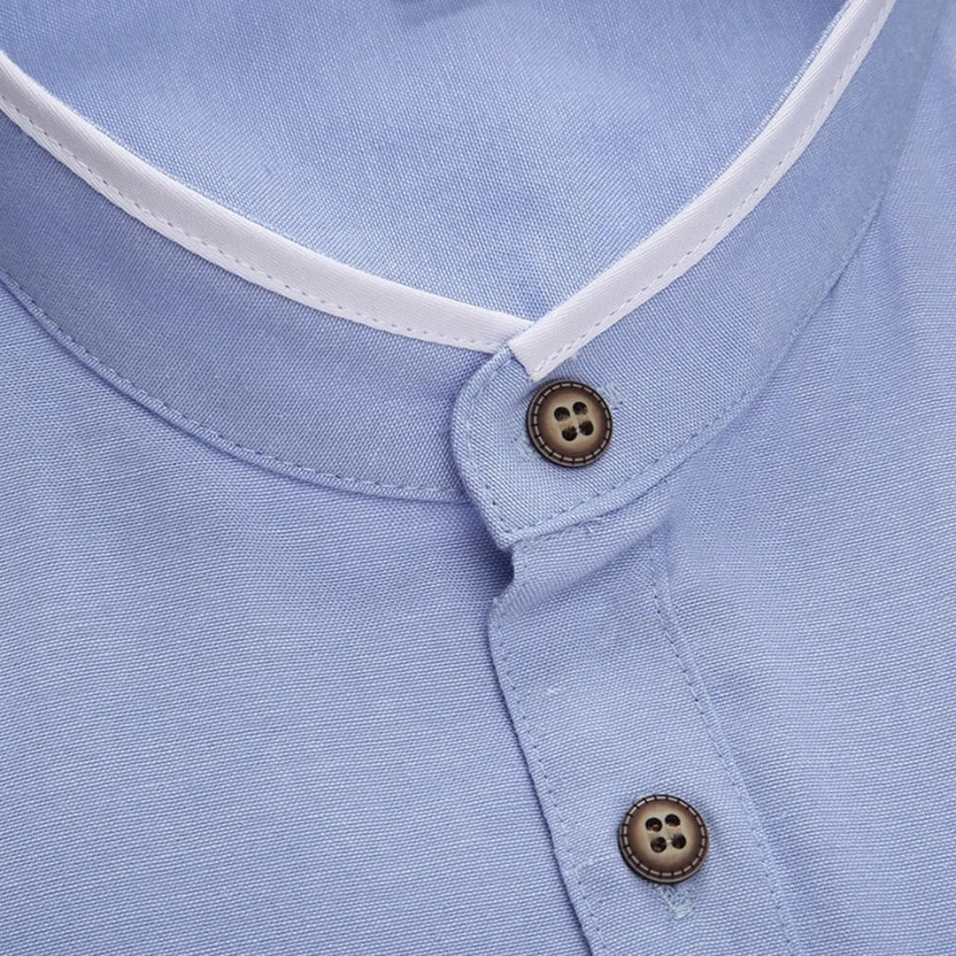 Pologize™ Mandarin Collar Formal Shirt