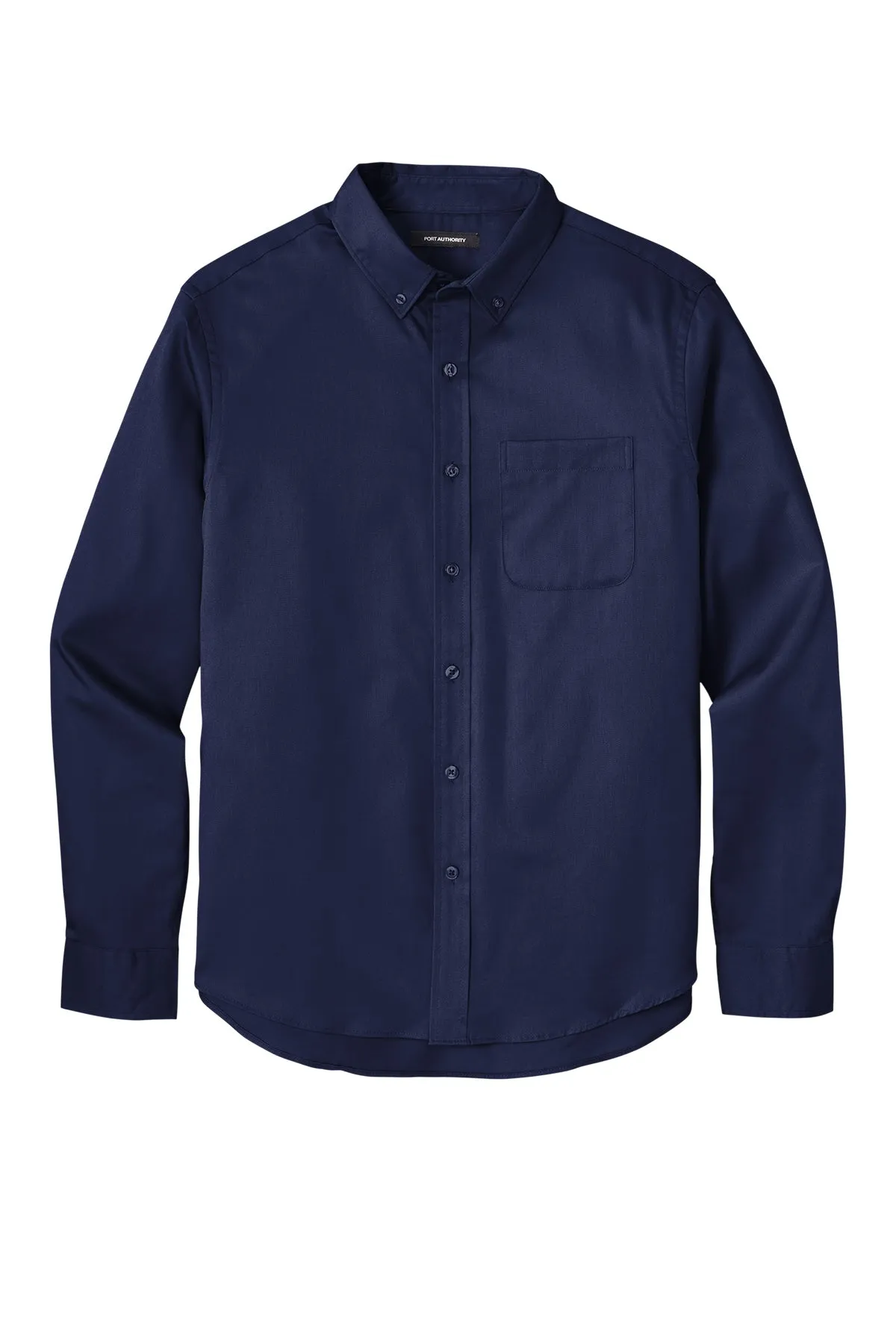 Port Authority® Long Sleeve SuperPro React™ Twill Shirt - True Navy