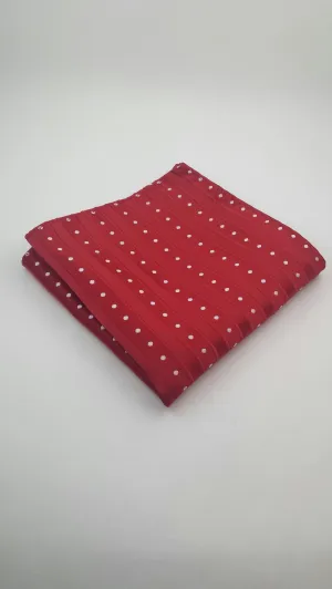 Red & White Pocket Square