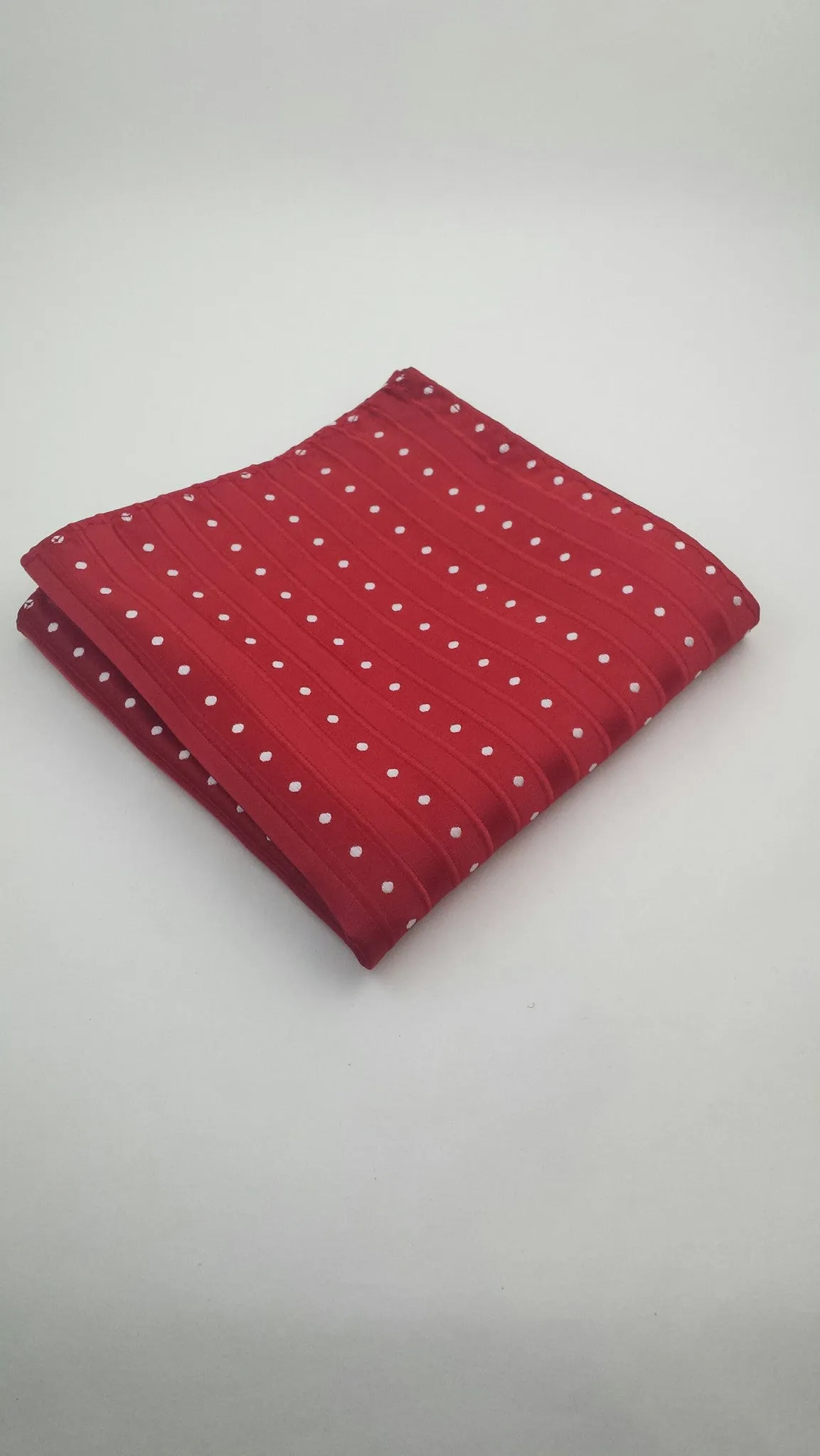 Red & White Pocket Square