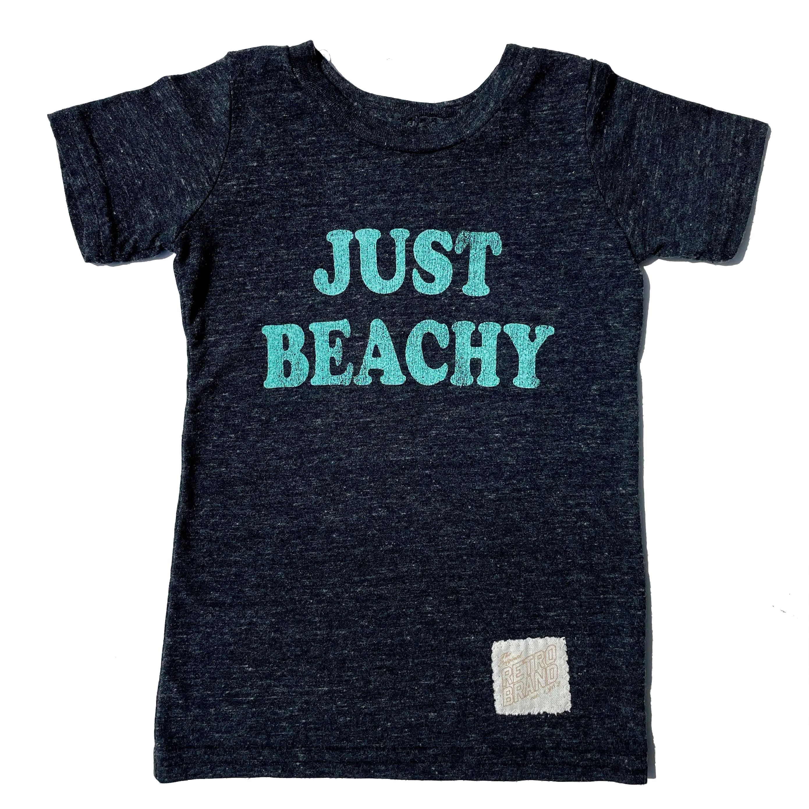 Retro Brand - Just Beachy Tee in Black OR Charcoal