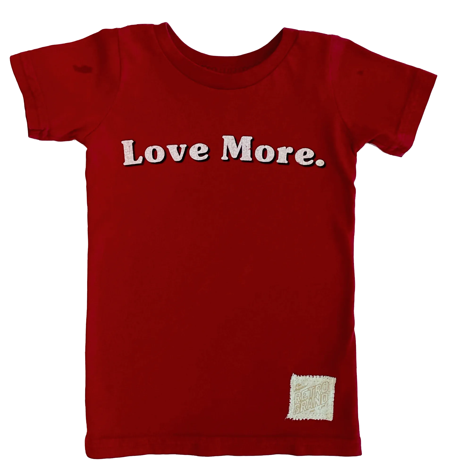 Retro Brand - Love More SLIM Tee in Red