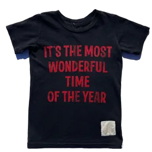 Retro Brand - Most Wonderful Time of the Year Tee in Black OR Charcoal