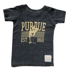 Retro Brand - Purdue Tee in Heather Charcoal (Size 4)