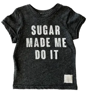 Retro Brand - Sugar Made Me Do It SLIM Tee in Charcoal