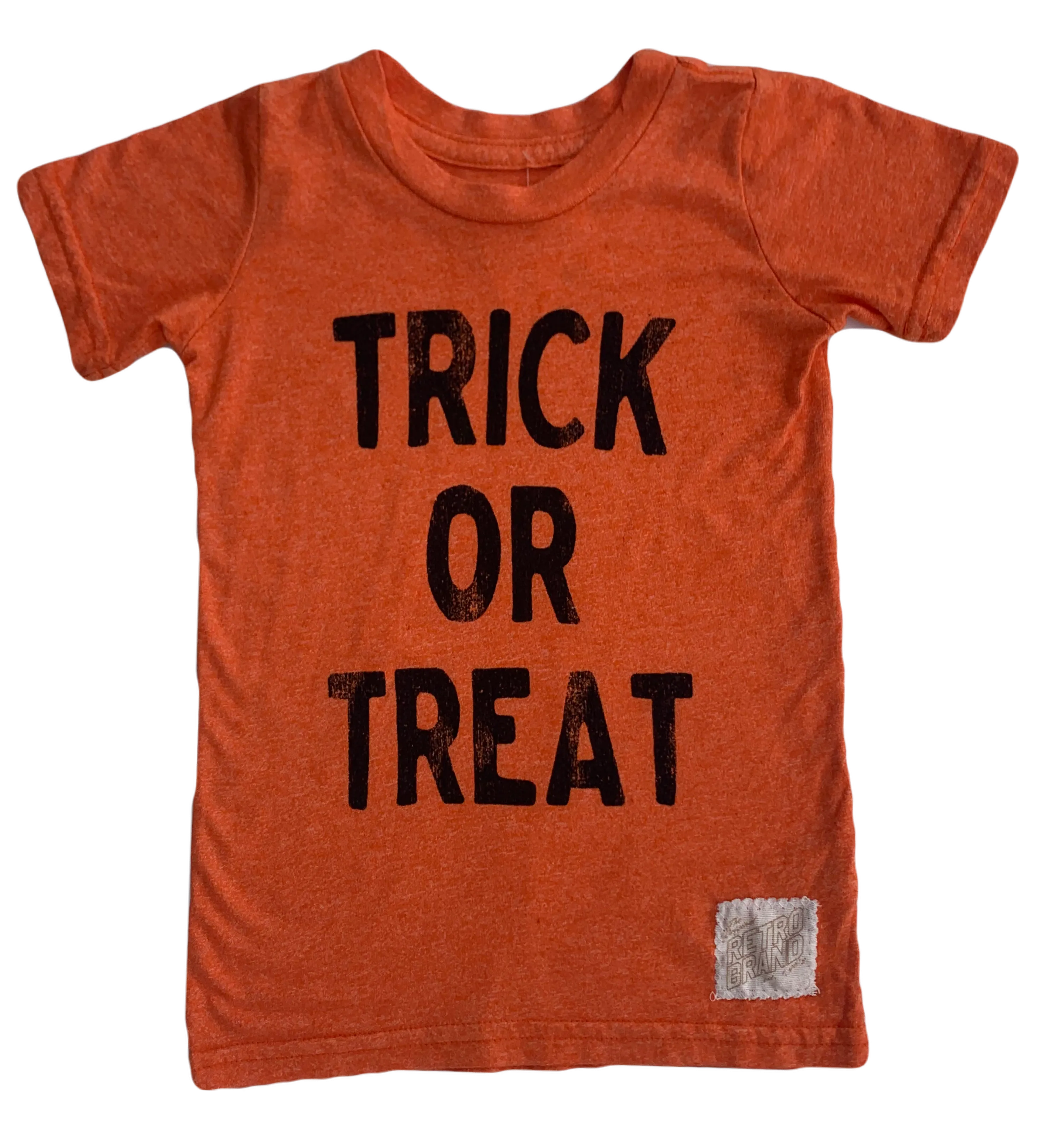 Retro Brand - Trick or Treat Tee in Heather Orange