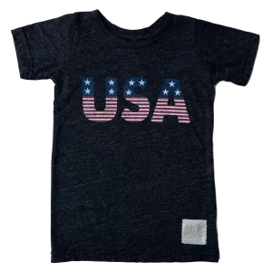 Retro Brand - USA Tee in Charcoal