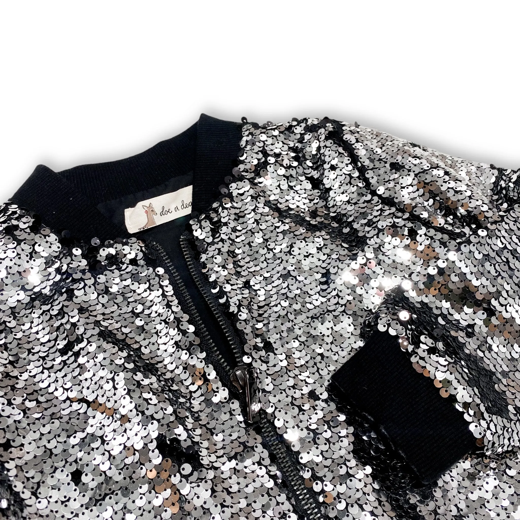 Sequin Bomber Jacket