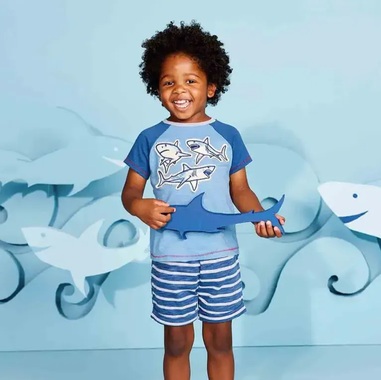 Shark Toddler Short Set