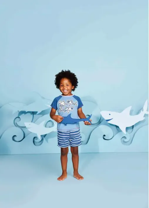 Shark Toddler Short Set