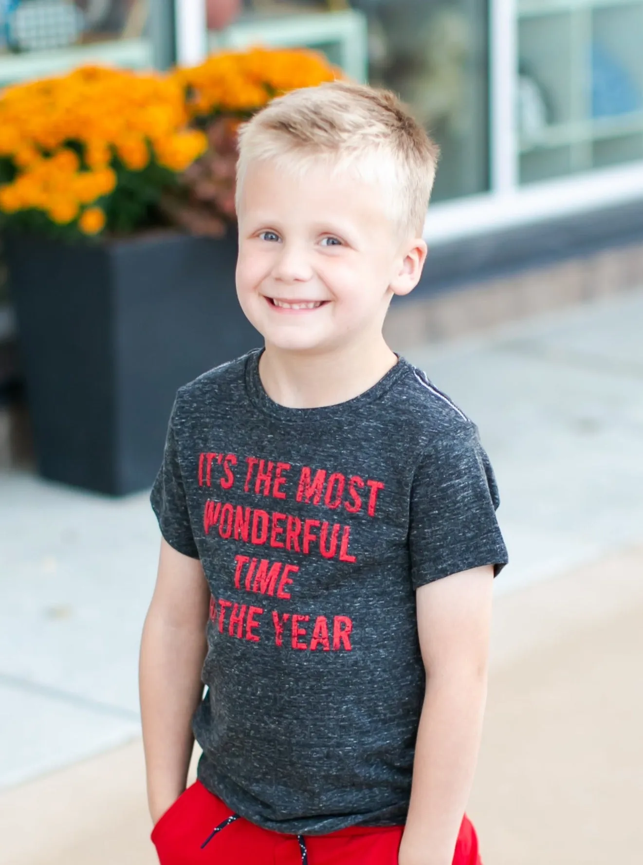 Silas - It's The Most Wonderful Time of the Year Tee in Charcoal