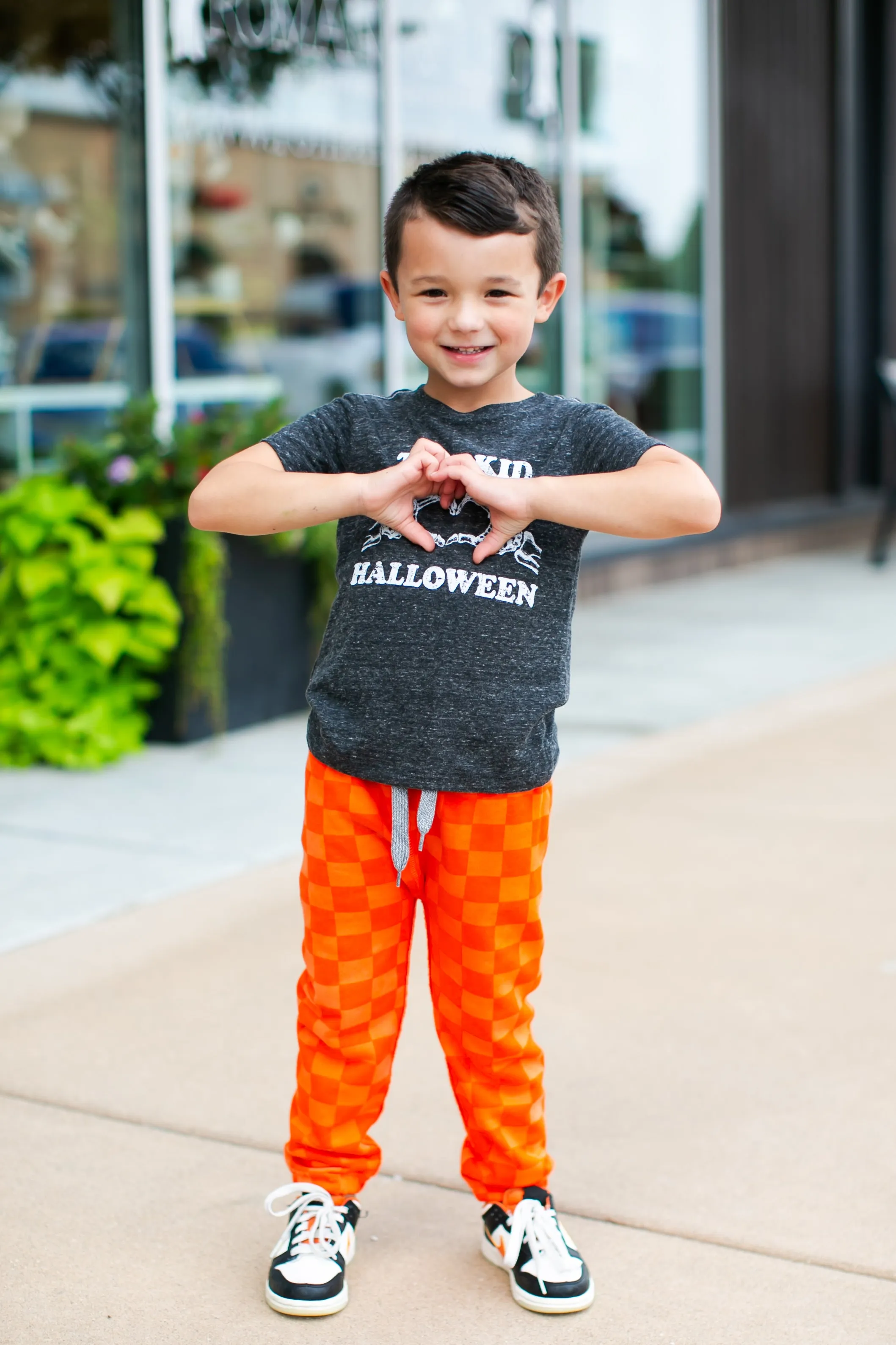 Silas - This Kid Loves Halloween Tee in Charcoal