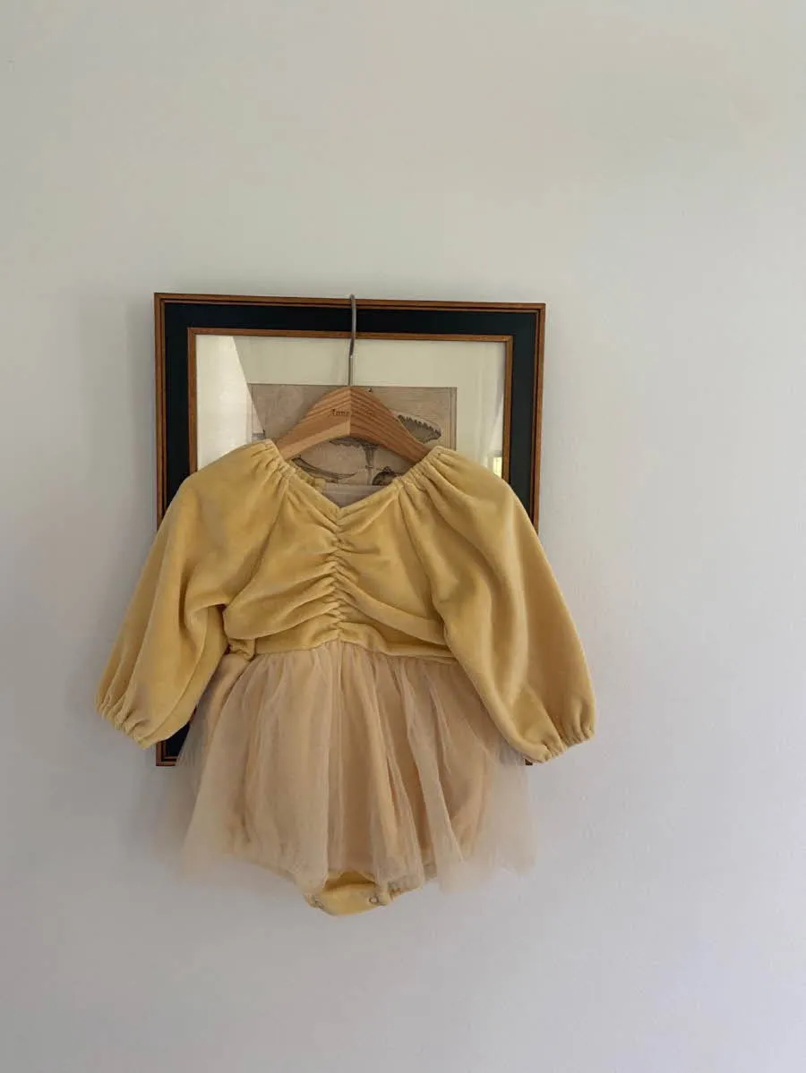 Sophie Ballet Tutu Romper_Yellow