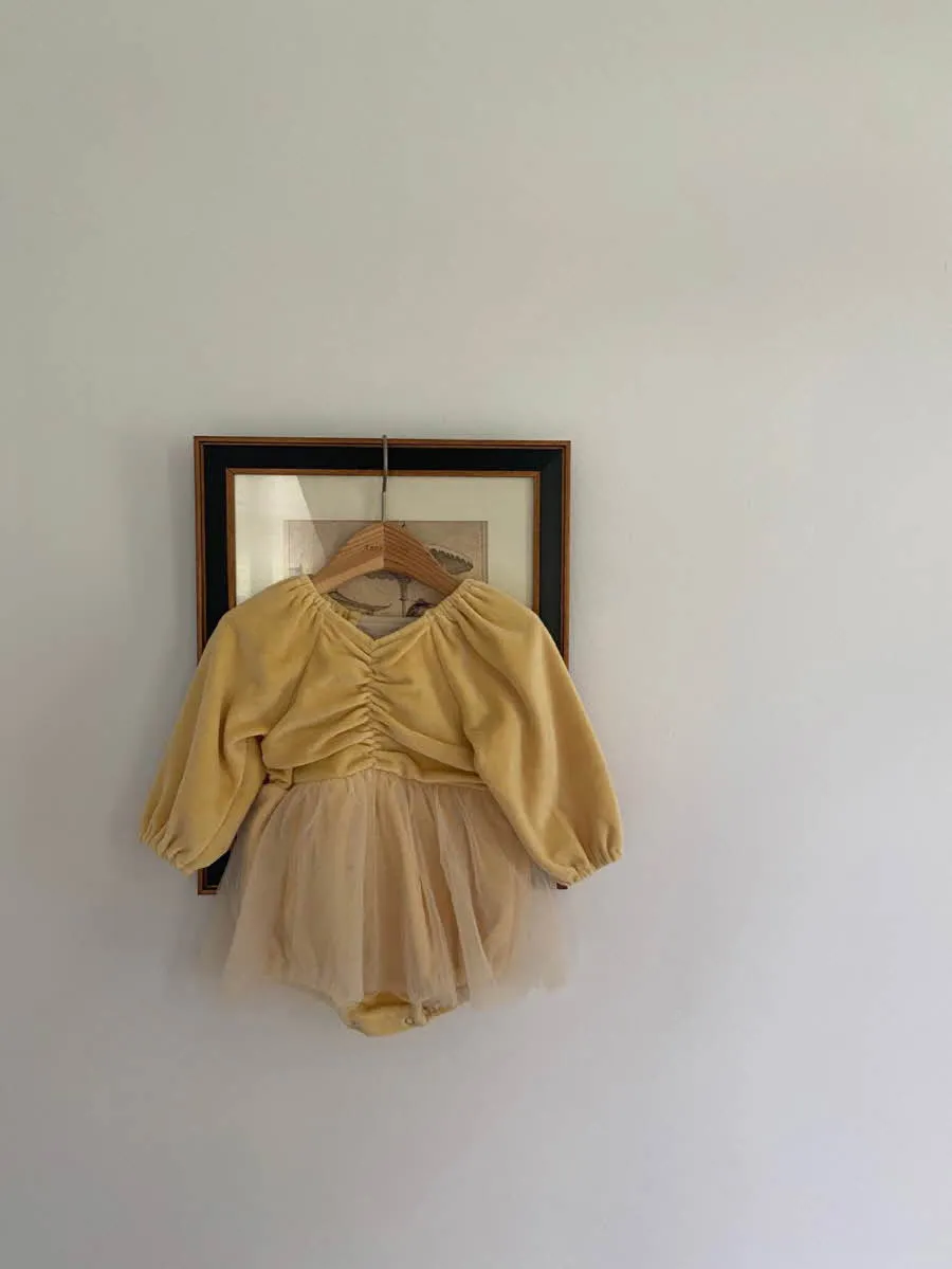 Sophie Ballet Tutu Romper_Yellow