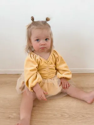 Sophie Ballet Tutu Romper_Yellow