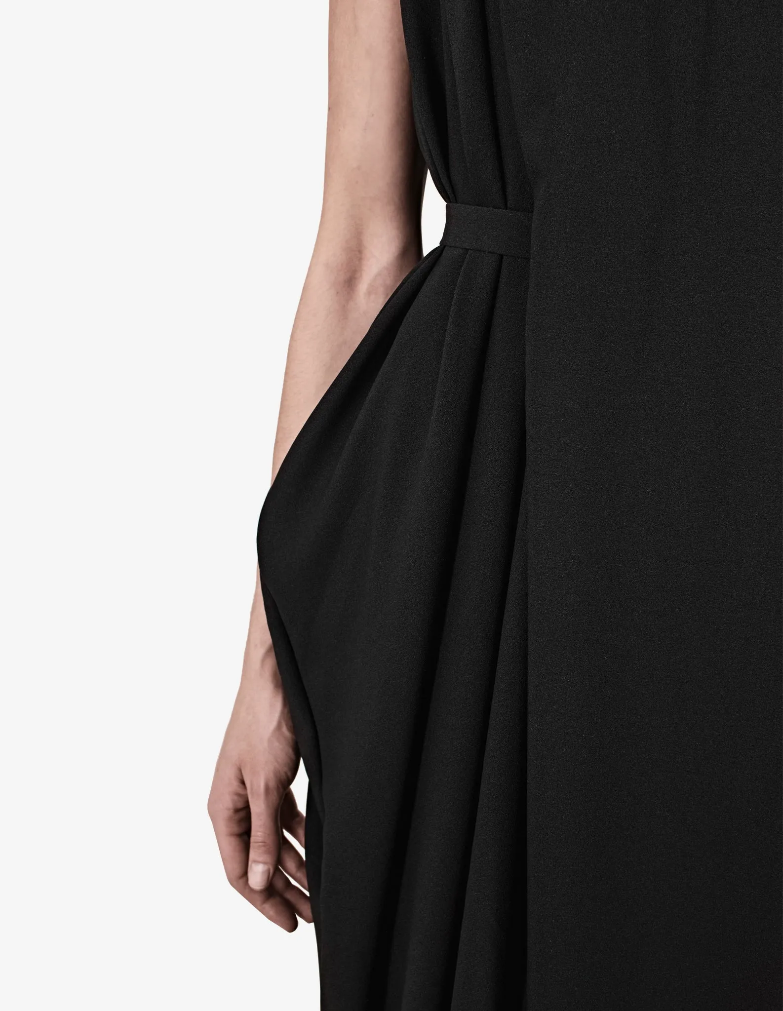 Structured Drape Dress