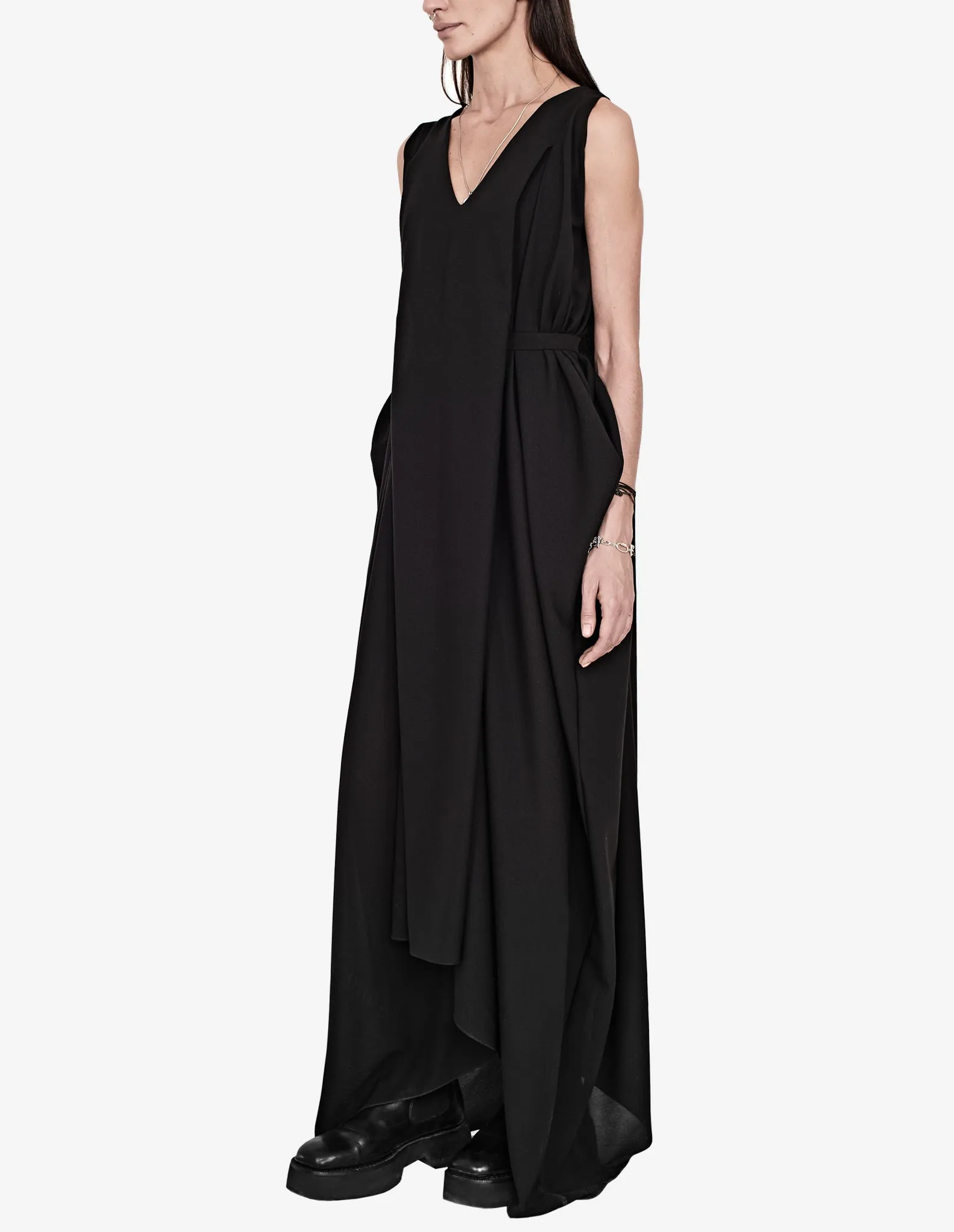 Structured Drape Dress