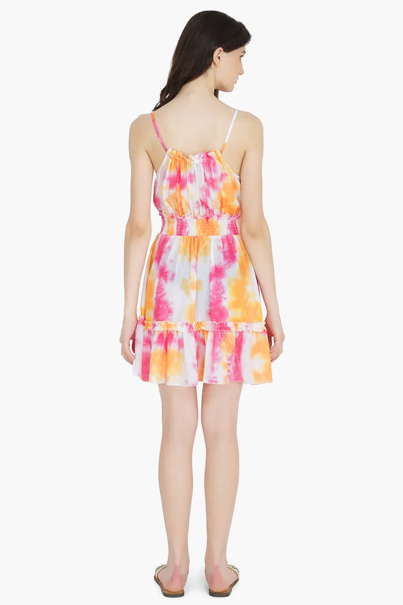 Sunrise Tie Dye Mini Dress