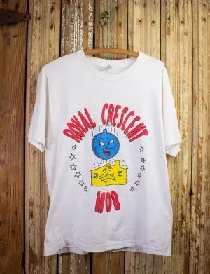 Vintage Royal Crescent Mob Bomb The House Concert T Shirt 1990 White Large