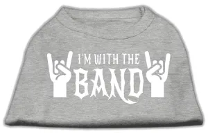 With the Band Screen Print Shirt Grey XS (8)